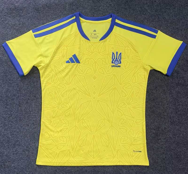 Ukraine 2026 Home soccer jersey size S-4XL