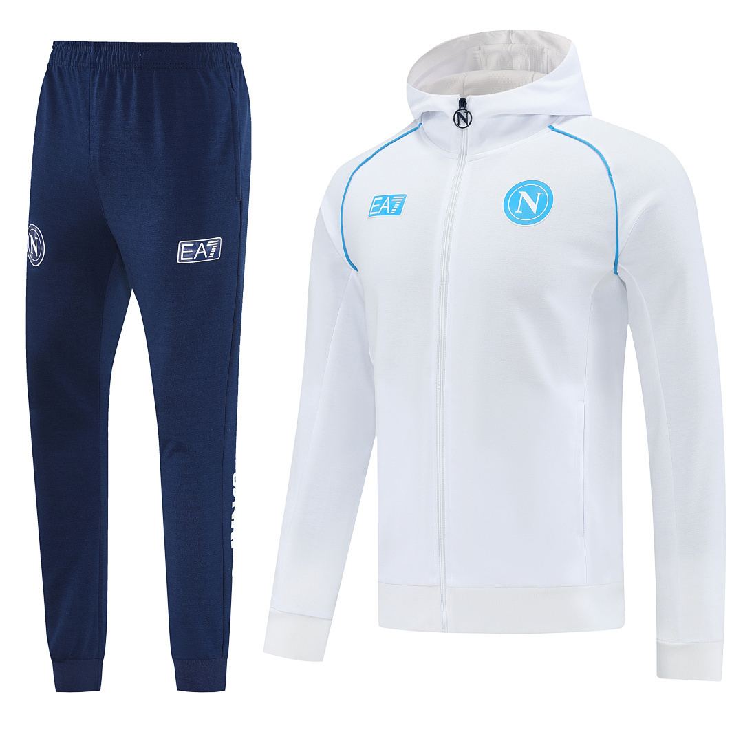 Napoli 2025-26 white hooded training suit S-XXL