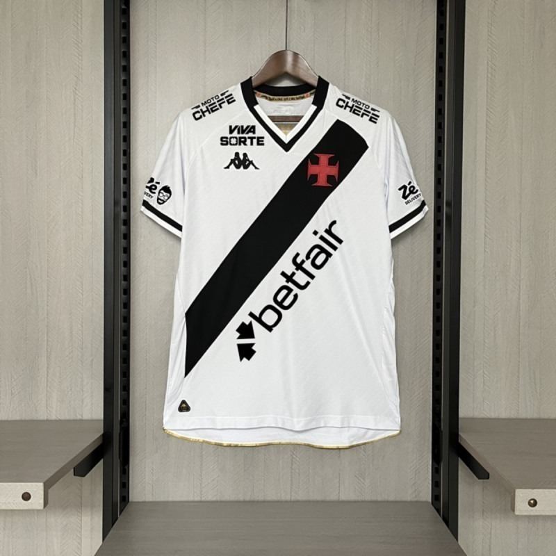 Vasco da Gama 2025/26 Away Soccer Jersey with all Sponsor