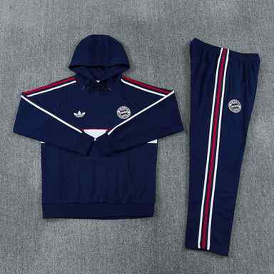 2026/27 Bayern Dark Blue Hoodie Suit S-XXL