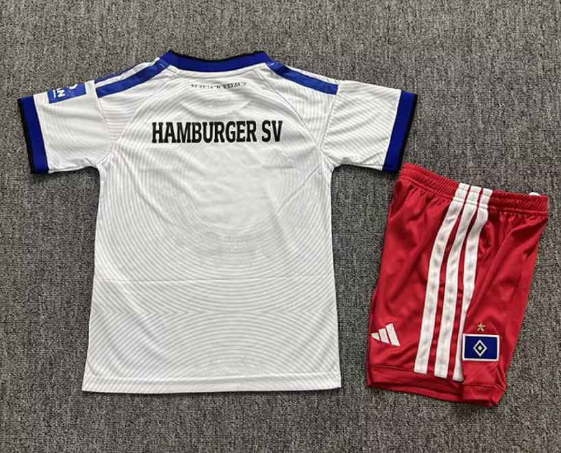 2026/27 Hamburger SV Home Kids Kit Soccer Jersey Size 16-28