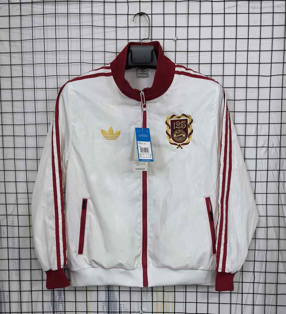 24/25 Bayern Munich 125 Anniversary White Windbreaker