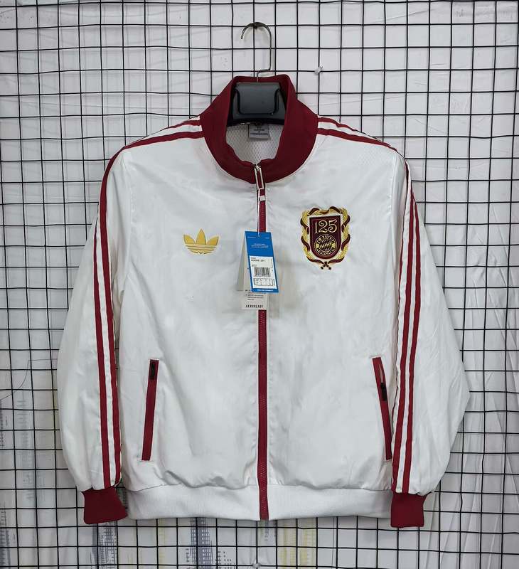 25-26 Bayern 125th white windbreaker
