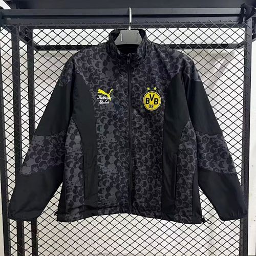 25-26 Dortmund Black Windbreaker