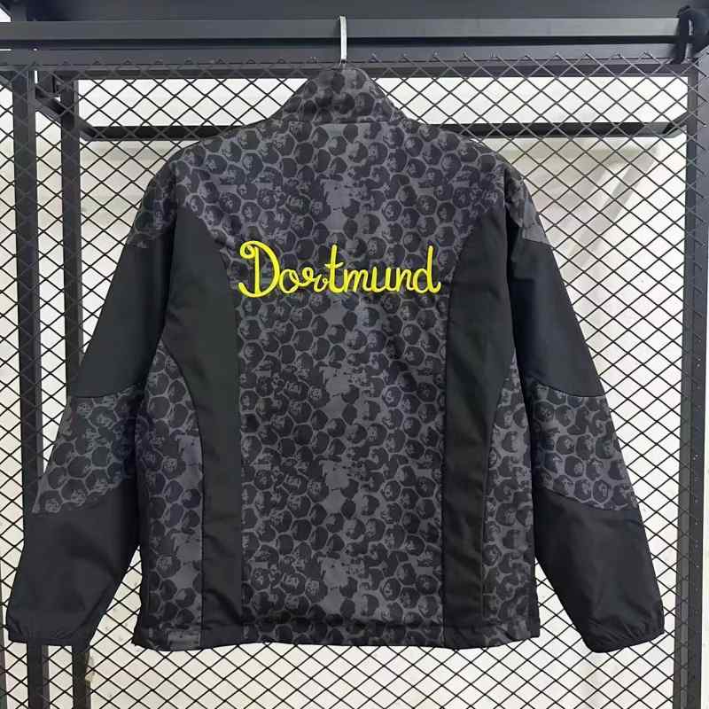 25-26 Dortmund Black Windbreaker