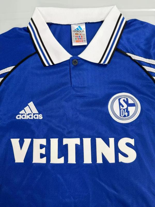 98-00 Schalke 04 home retro soccer jersey size S-2XL