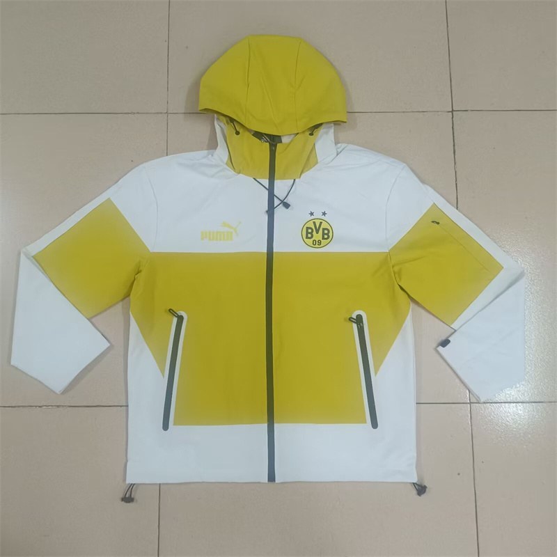 Borussia Dortmund 2025/26 Yellow And White windbreaker(95)