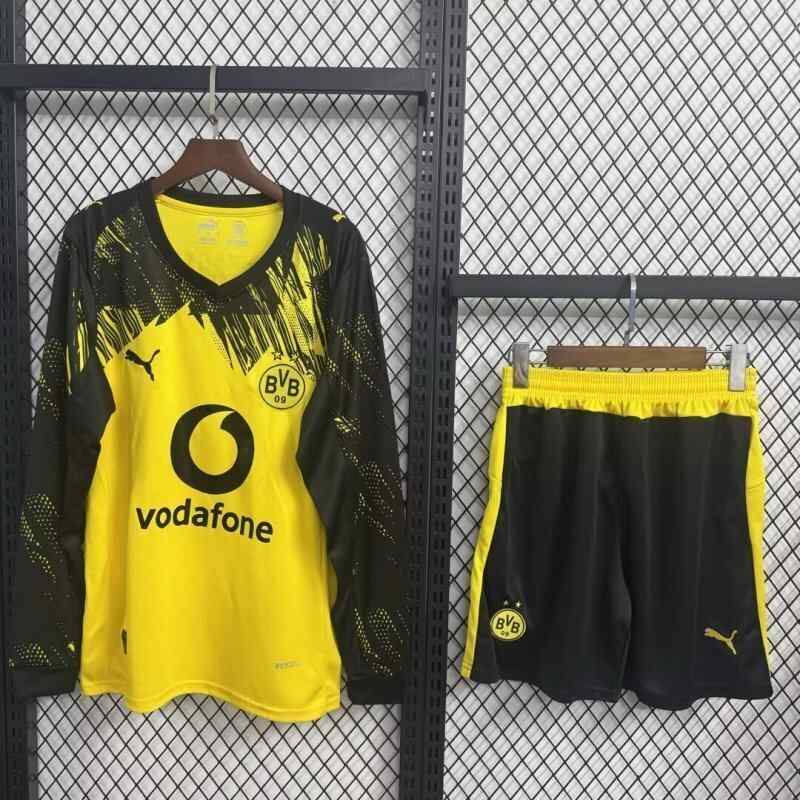 Dortmund 2025/26 home long sleeve uniform size S-2XL