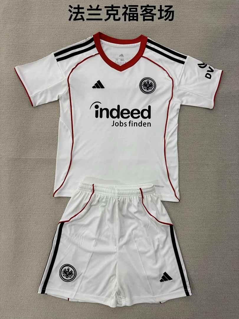 Eintracht Frankfurt 2025/26 Away Kids Kit