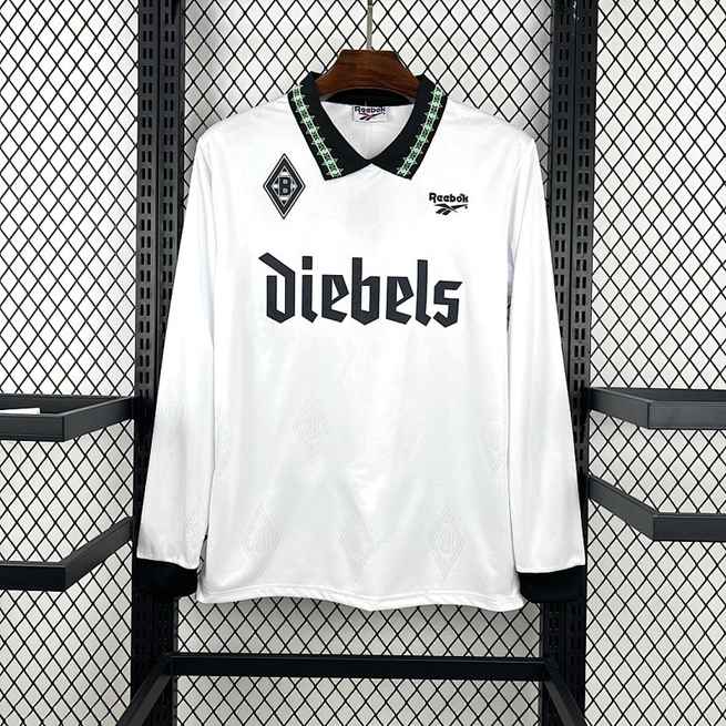 Retro 1995-96 Borussia Monchengladbach Home Long Sleeve Jersey