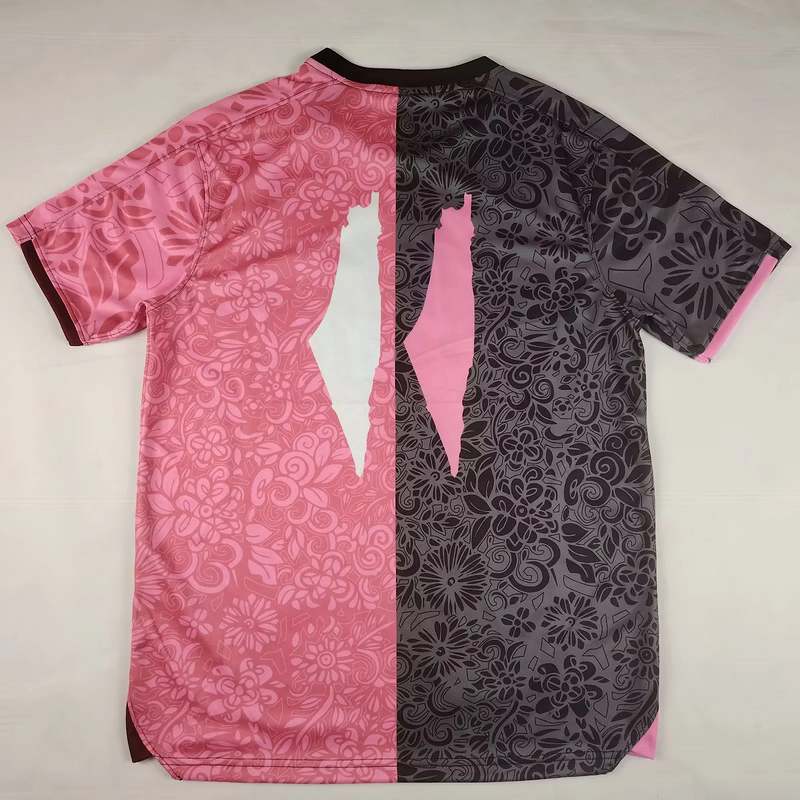 25-26 Palestine special version pink grey soccer jersey