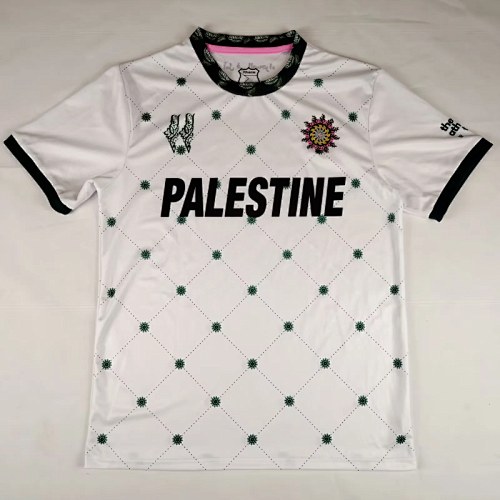 25-26 Palestino special version white green soccer jersey