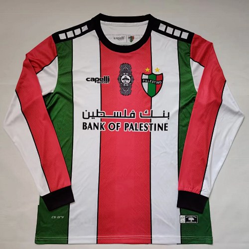 Retro Palestino CD 2022/23 Home Long Sleeve soccer jersey size S-2XL