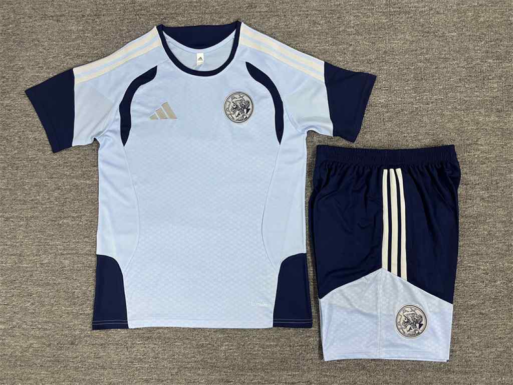 2026/27 Ajax Sky Blue Training Kids Kit Size 16-28