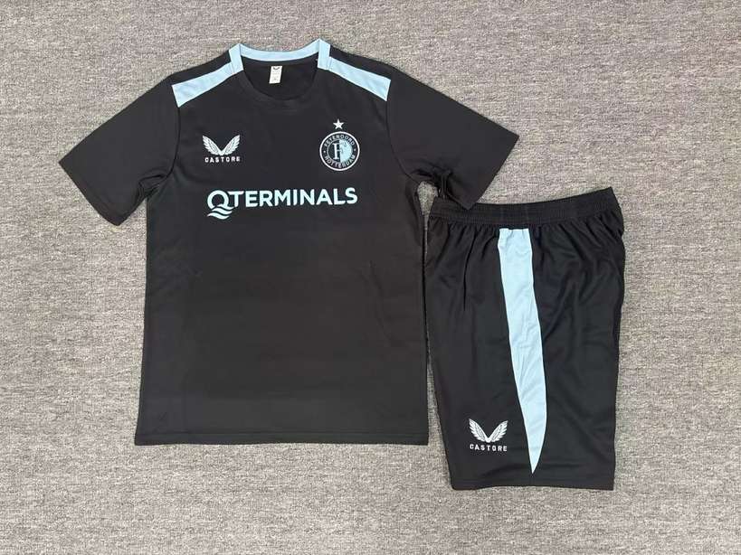 2026/27 Feyenoord Rotterdam Black Training Kids Kit Soccer Jersey 16-28