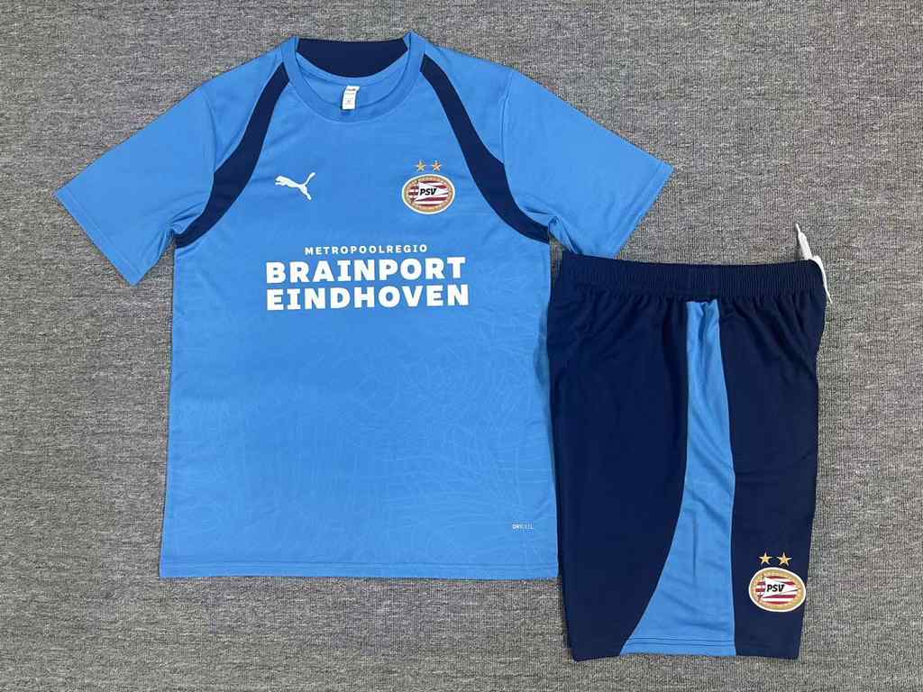 2026/27 PSV Eindhoven Blue Training Kids Kit Soccer Jersey Size 16-28