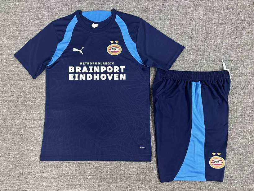 2026/27 PSV Eindhoven Dark Blue Training Kids Kit Soccer Jersey Size 16-28