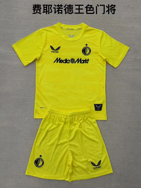 25-26 Feyenoord GK yellow kid kit