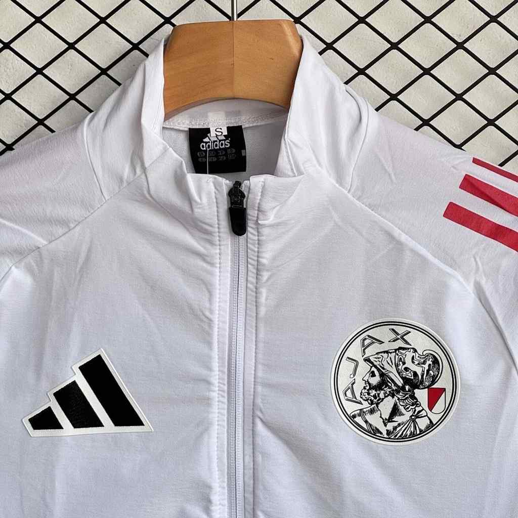 Ajax 2025/26 White Windbreaker Suit Size S-2XL
