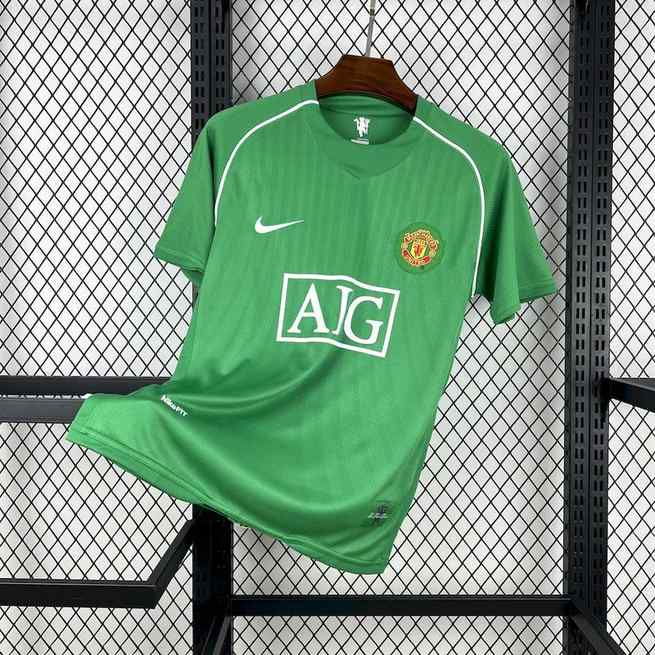 07-08 MNU green goalkeeper retro jersey