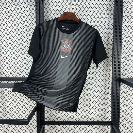 25-26 Corinthians Black goalkeeper Jersey