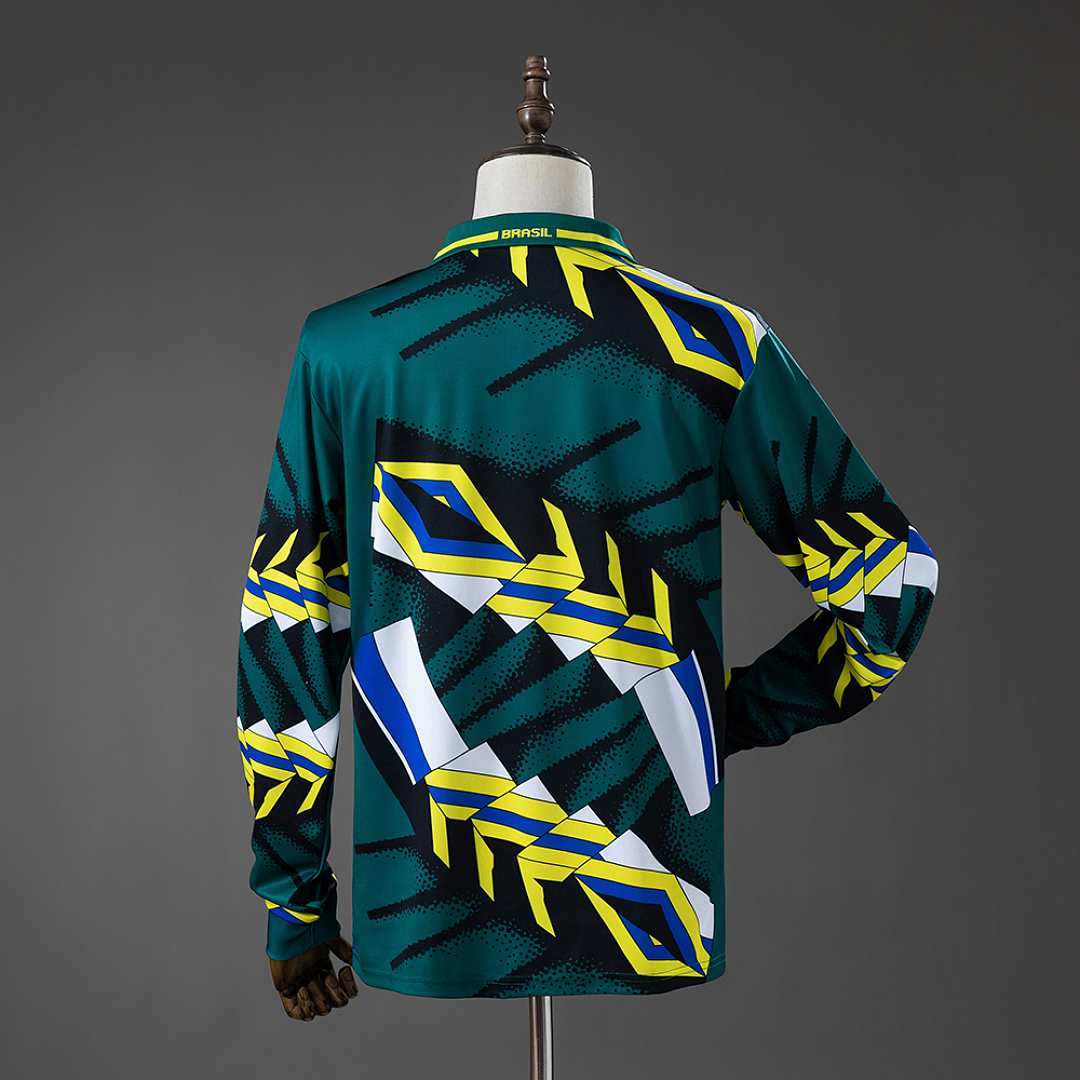Brazil 96/97 Goalkeeper Retro Long Sleeve Jersey S-XXL