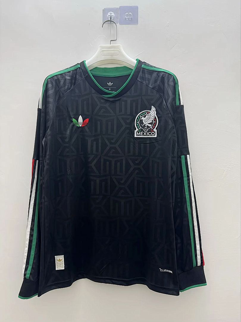 Mexico 2026 World Cup Black Goalkeeper Long sleeve soccer jersey S-4XL