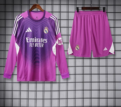 Real Madrid 2025/26 Gray Long Sleeve Goalkeeper kit