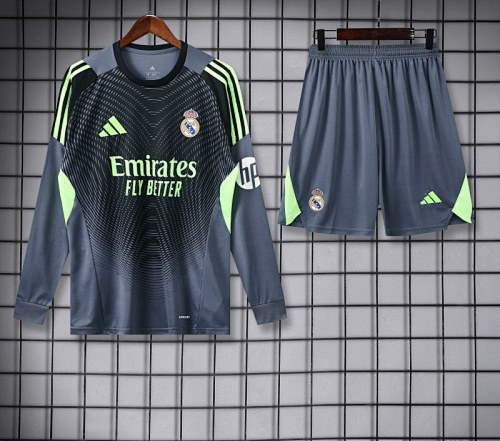 Real Madrid 2025/26 Gray Long Sleeve Goalkeeper kit