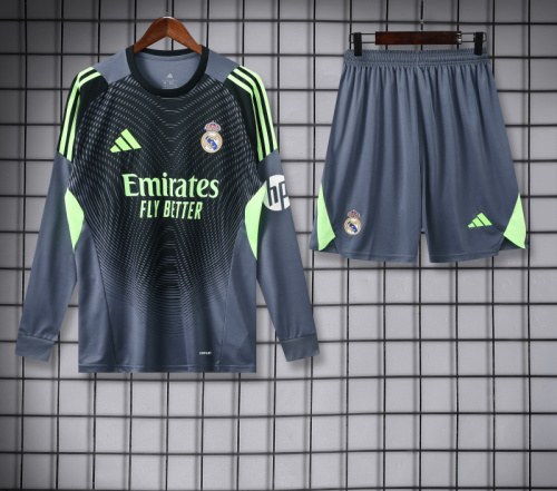 Real Madrid 2025/26 Gray Long Sleeve Goalkeeper kit