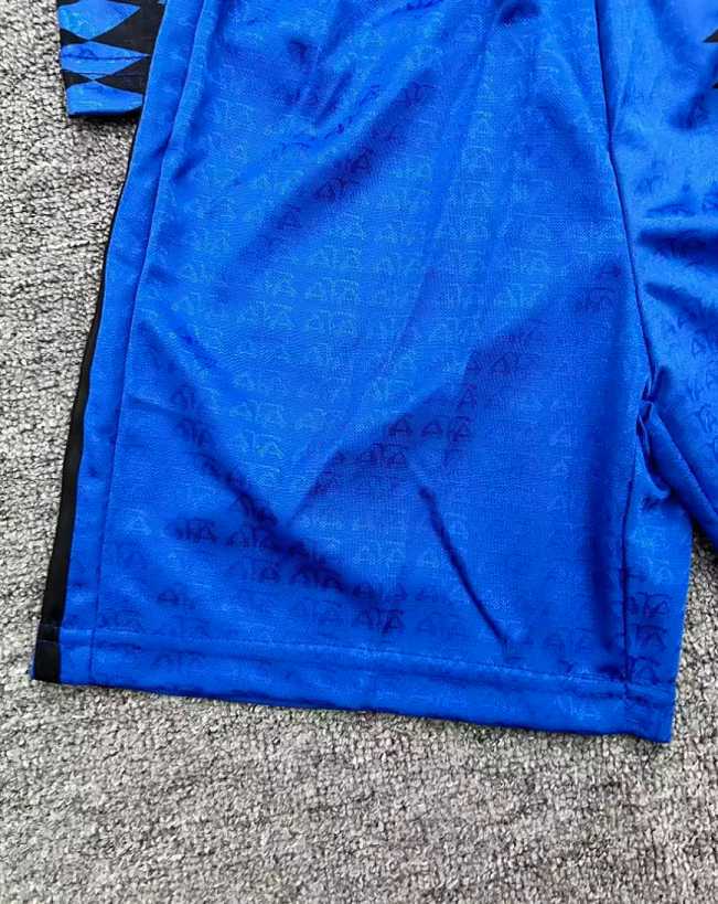 1994 Argentina Away Retro Long Sleeve Kids Kit Soccer Jersey 16-28