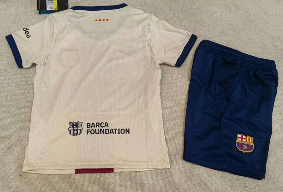 2026/27 Barcelona Fourth Away Kids Kit Soccer Jersey Size 16-28