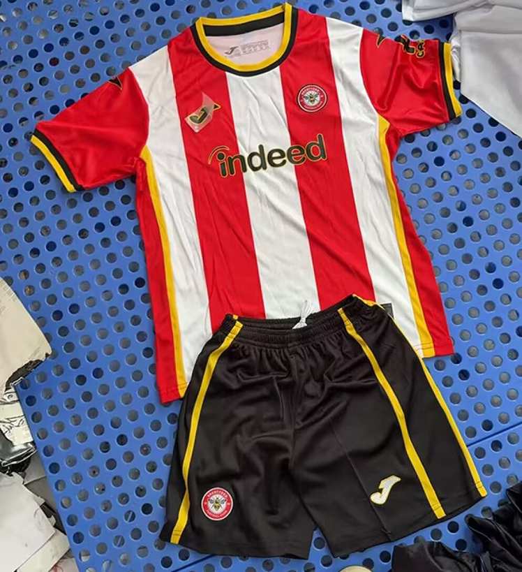 2026/27 Brentford Home Kids Kit Soccer Jersey Size 16-28