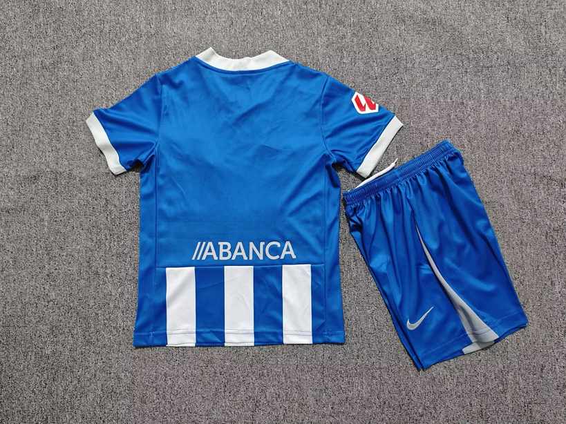 2026/27 Deportivo de La Coruna Home Kids Kit Soccer Jersey Size 16-28