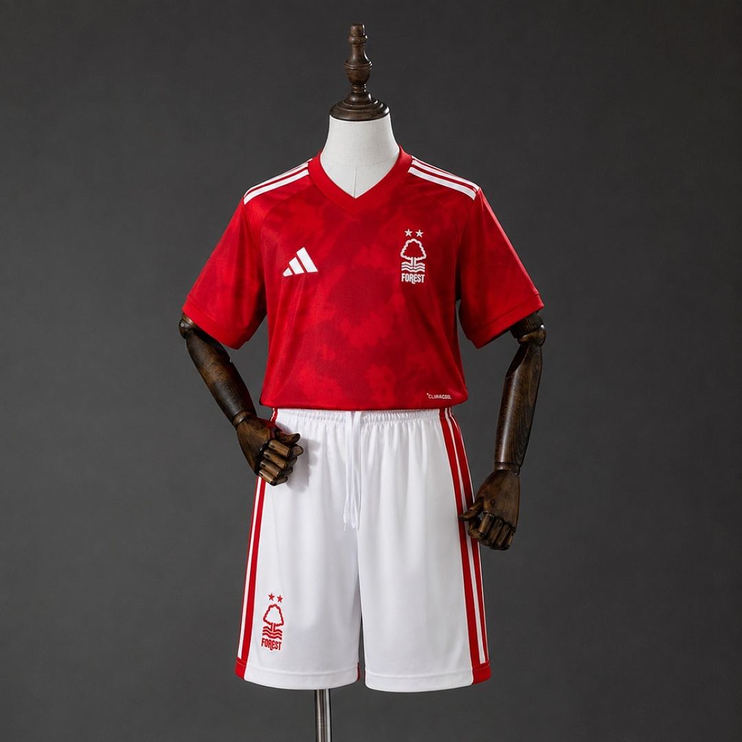 2026/27 Nottingham Forest Home Kids Kit Soccer Jersey 16-28