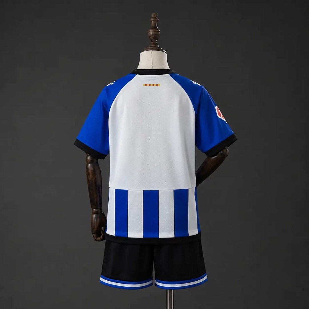 2026/27 RCD Espanyol Home Kids Kit Soccer Jersey 16-28