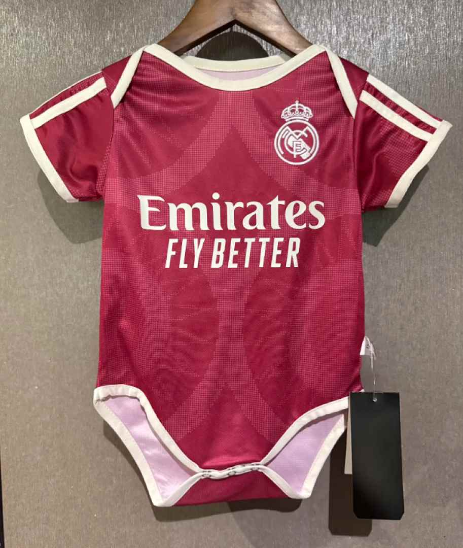 2026/27 Real Madrid Third Away Pink Baby Soccer Jerseys