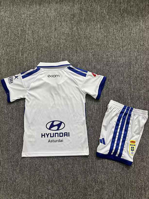2026/27 Real Oviedo Away Kids Kit Soccer Jersey Size 16-28