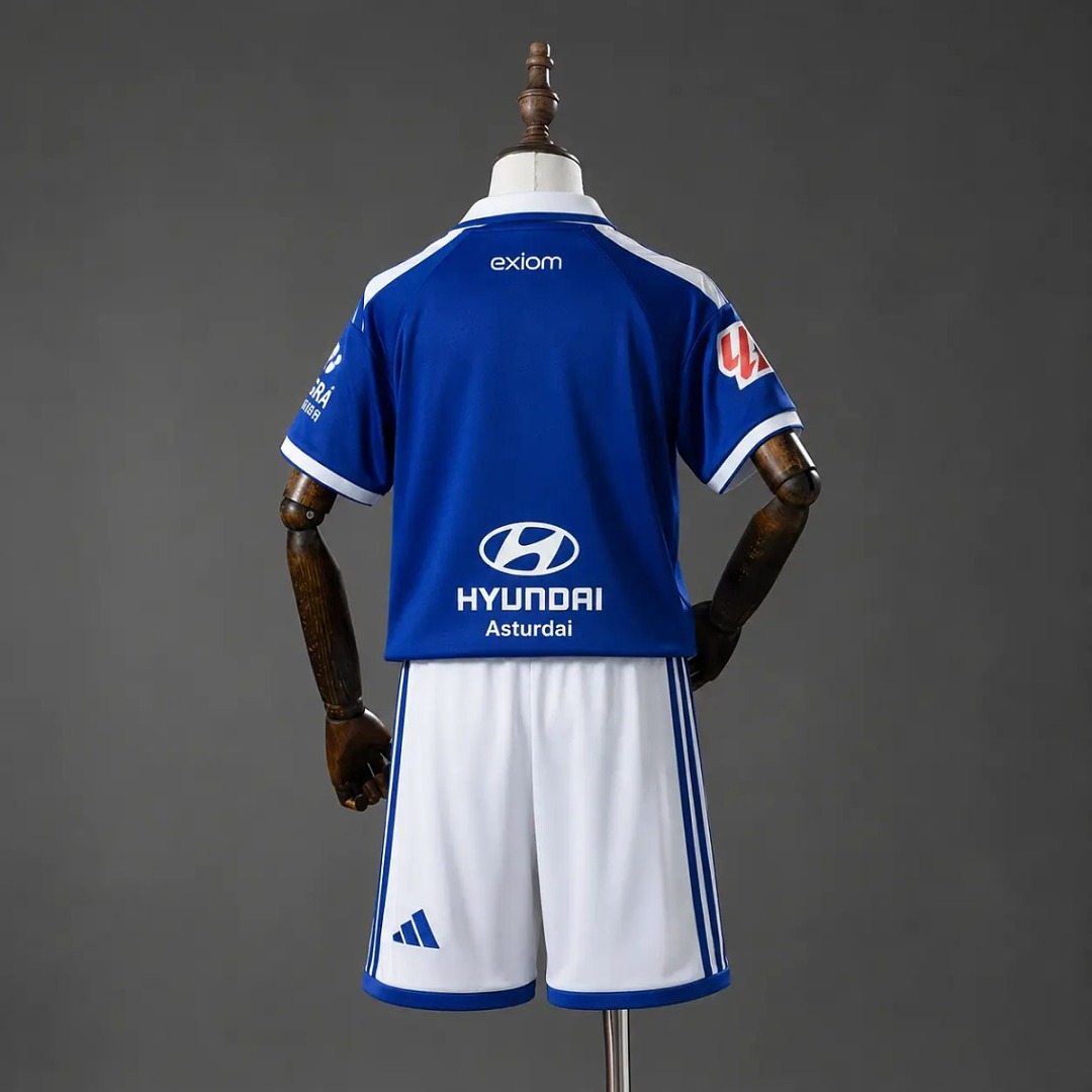 2026/27 Real Oviedo Home Kids Kit Soccer Jersey 16-28