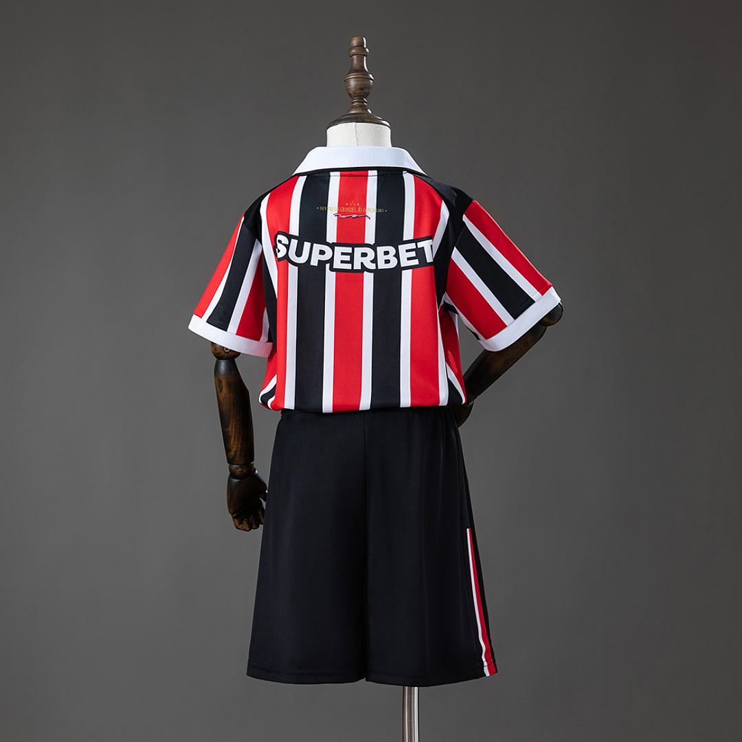 2026/27 Sao Paulo Away Kids Kit Soccer Jersey Size 16-28