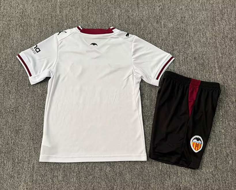 2026/27 Valencia Home Kids Kit Soccer Jersey Size 16-28