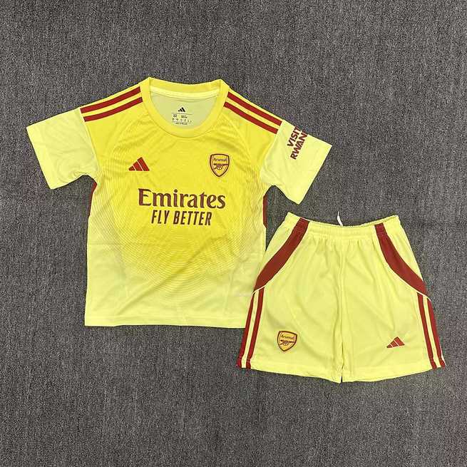 25-26 ASN yellow goalkeeper kid kit