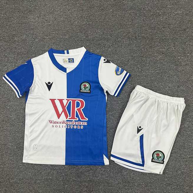25-26 Blackburn Rovers Home Kids Kit