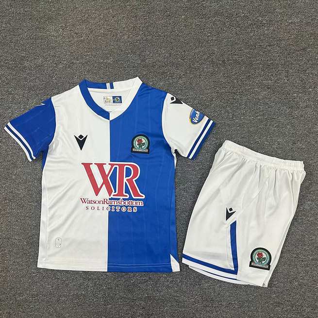 25-26 Blackburn Rovers Home Kids Kit
