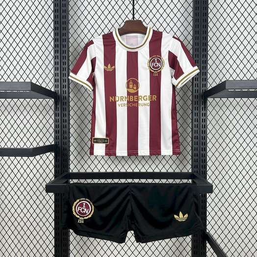 25-26 FC Nürnberg 125th kid kit with sponsor