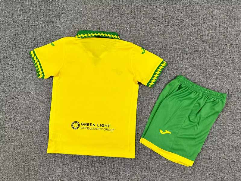 25-26 Norwich City home kid kit