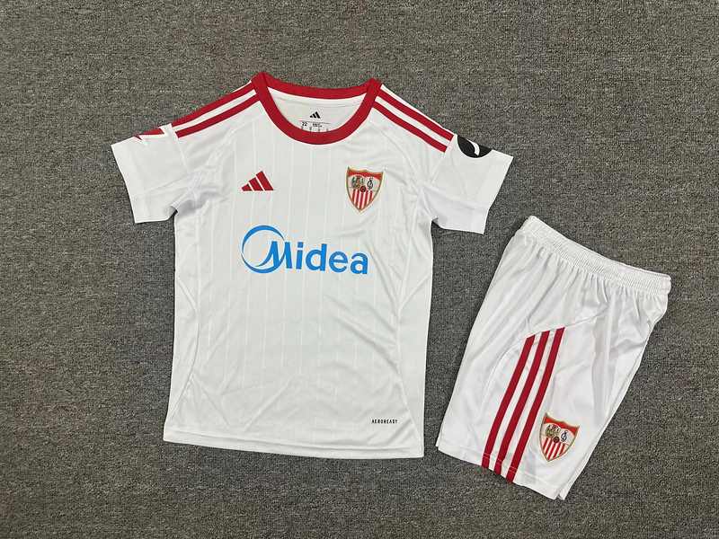 25-26 Sevilla FC home kid kit