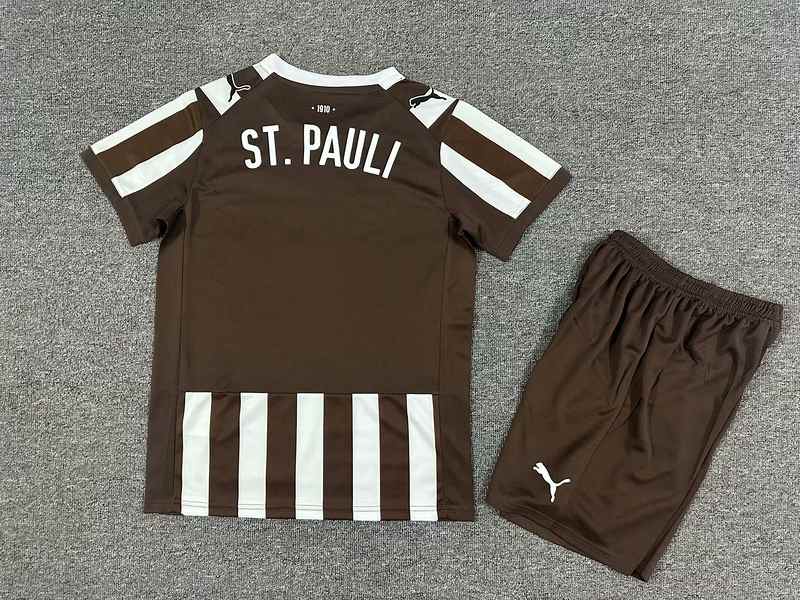 25-26 St. Pauli home kid kit
