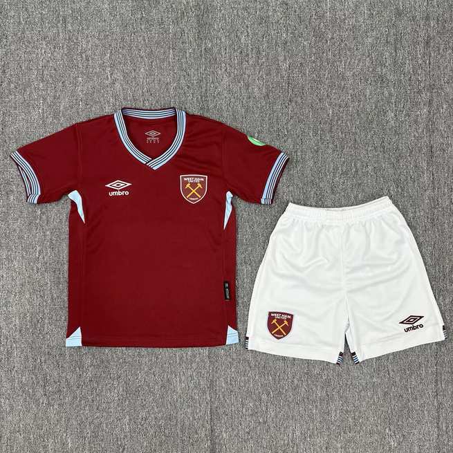 25-26 West ham home kid kit