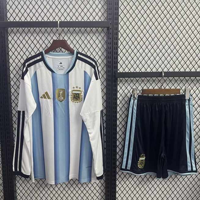 Argentina 2026 World Cup Home Long Sleeve Kid kit size 16-28